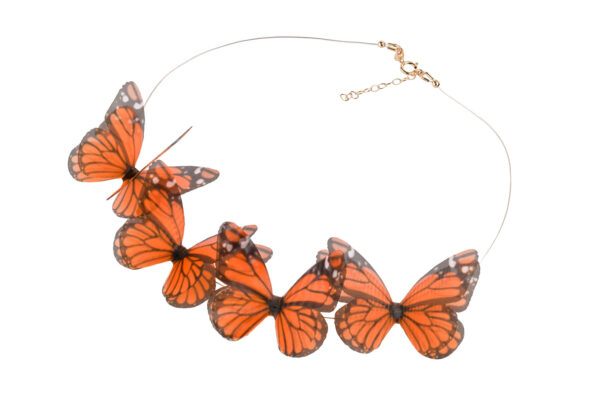 butterfly necklace chocker neck jewelry women romania Oana Savu