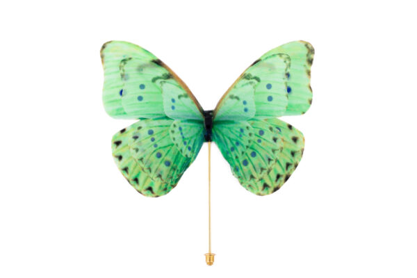 butterfly brooch handmade by oana savu