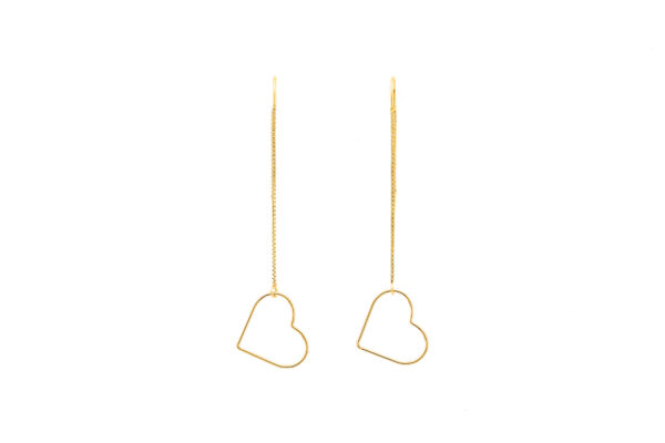 earrings heart statement modern art Oana Savu