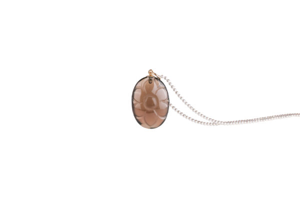 nice gemstone necklace, made out of natural quartz stone with 14k gold-filled pendant