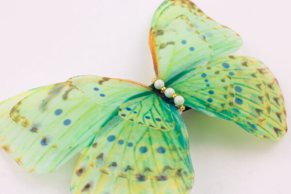 butterfly hair clip handmade accessory Oana Savu