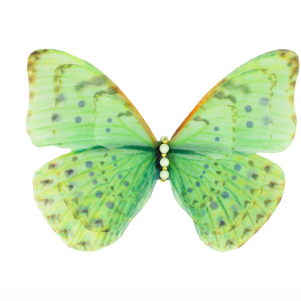 green butterfly hairclip a special jewelry that will draw attention