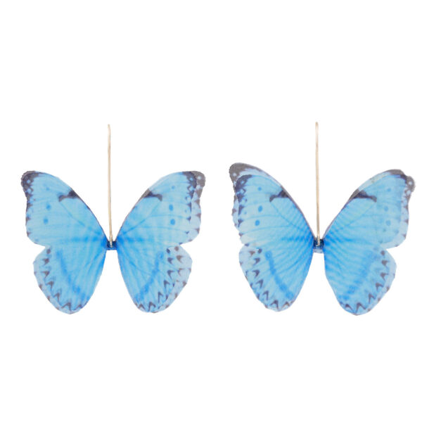 Butterfly Earrings - Light Blue