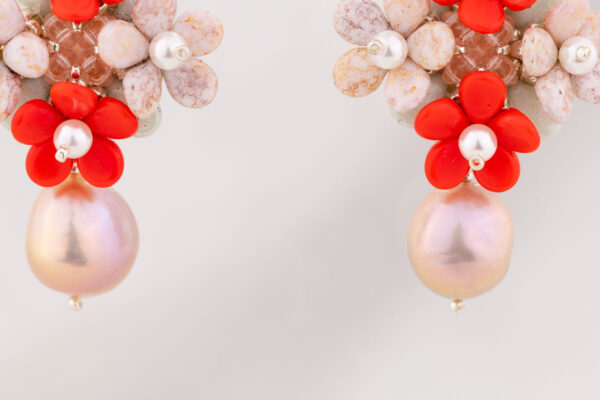 Forever Bloom with Pearls - Red - Image 4