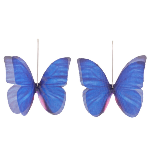 Butterfly Earrings - Dark Blue