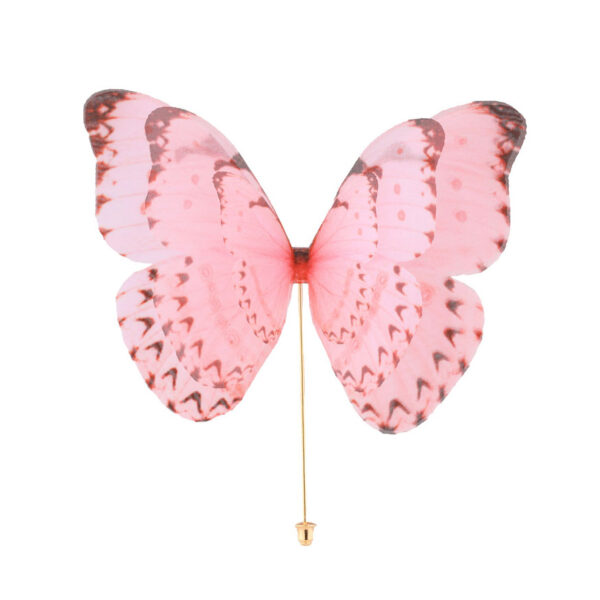 Butterfly Brooch - Dusty Pink