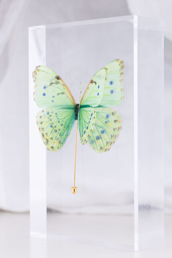 Butterfly Brooch - Mint Green - Image 5