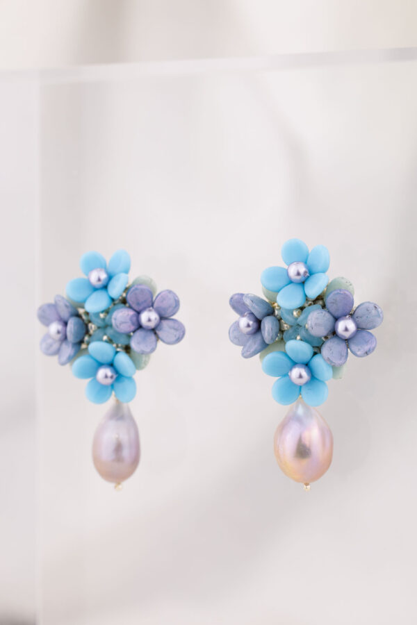 Forever Bloom with Pearls - Blue - Image 2