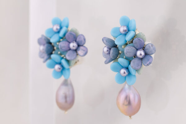 Forever Bloom with Pearls - Blue - Image 3