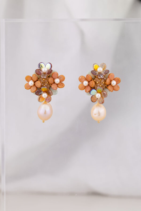 Forever Bloom with Pearls - Orange - Image 5