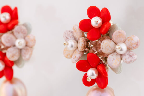 Forever Bloom with Pearls - Red - Image 2