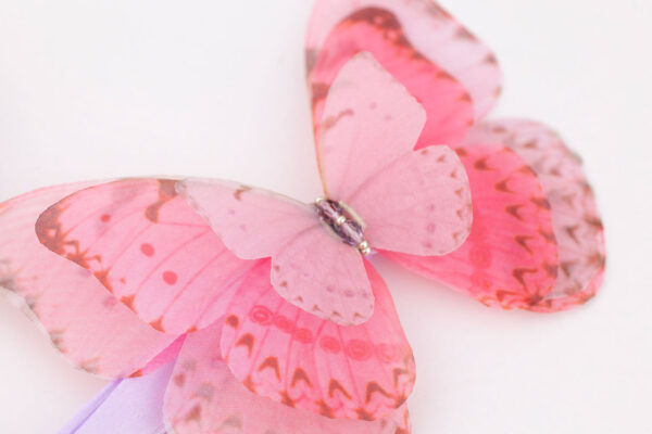 Butterfly Ribbon Tie - Lilac - Image 4