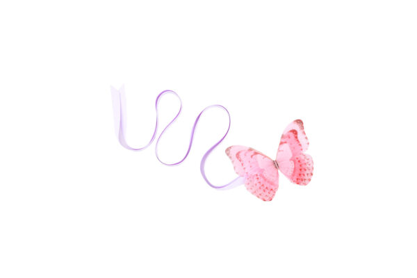 Lilac ribbon tie you can wear around your neck, wrist, or use as a hair accessory. Its soft color and multi-use design give you options for styling, whether you want a chic necktie, a delicate bracelet, or an elegant hair ribbon. handmade by oana savu