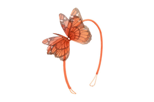 bridal hairband with silk butterfly decoration perfect for wedding parties, summer season jewelry or daily outfit handmade by oanasavu