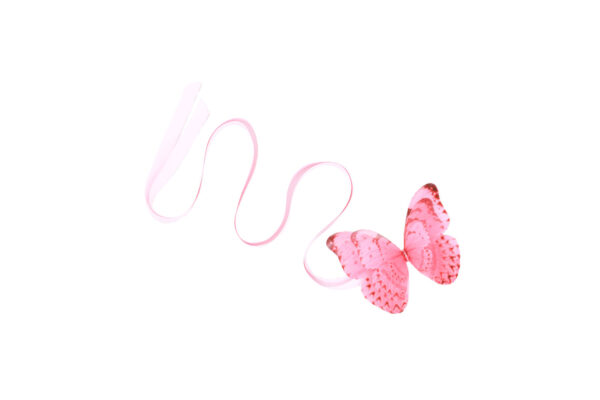 Handmade pink ribbon tie crafted from pure silk. This luxury accessory brings a soft touch of color and elegance to your hairstyle. Designed for those who want a premium, standout piece for every occasion, perfect for wedding day, summer outfit or party hair accessory