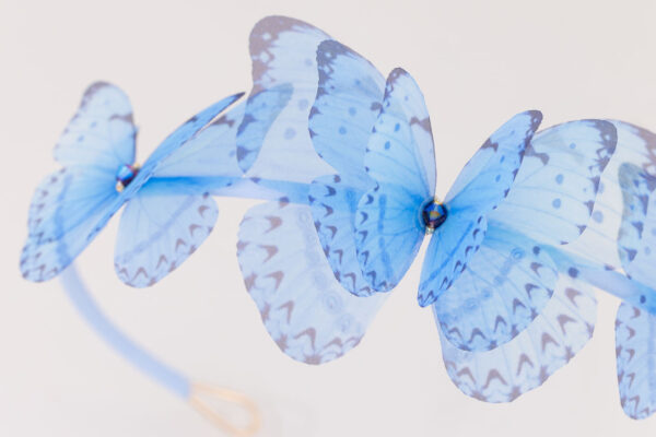 Butterfly Headband - Light Blue - Image 3