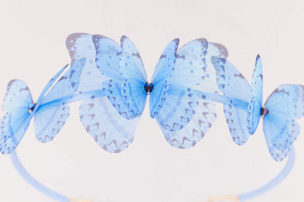Butterfly Headband - Light Blue - Image 2