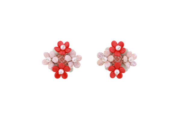 handmade beaded earrings with pearls and sterling silver, elegant earrings, premium quality jewelry handmade by oana savu