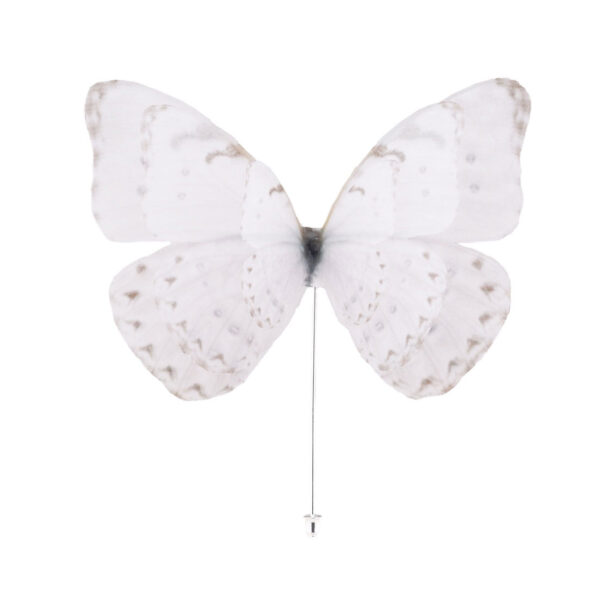 Butterfly Brooch - Off White