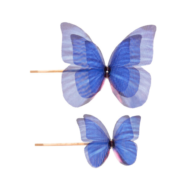 Shop Oana Savu Blue hair pin set, handmade hair jewellery for women, versatile bridal hair pins, secure grip hair accessories, wedding festival gift idea for her, jewelry design by oana savu