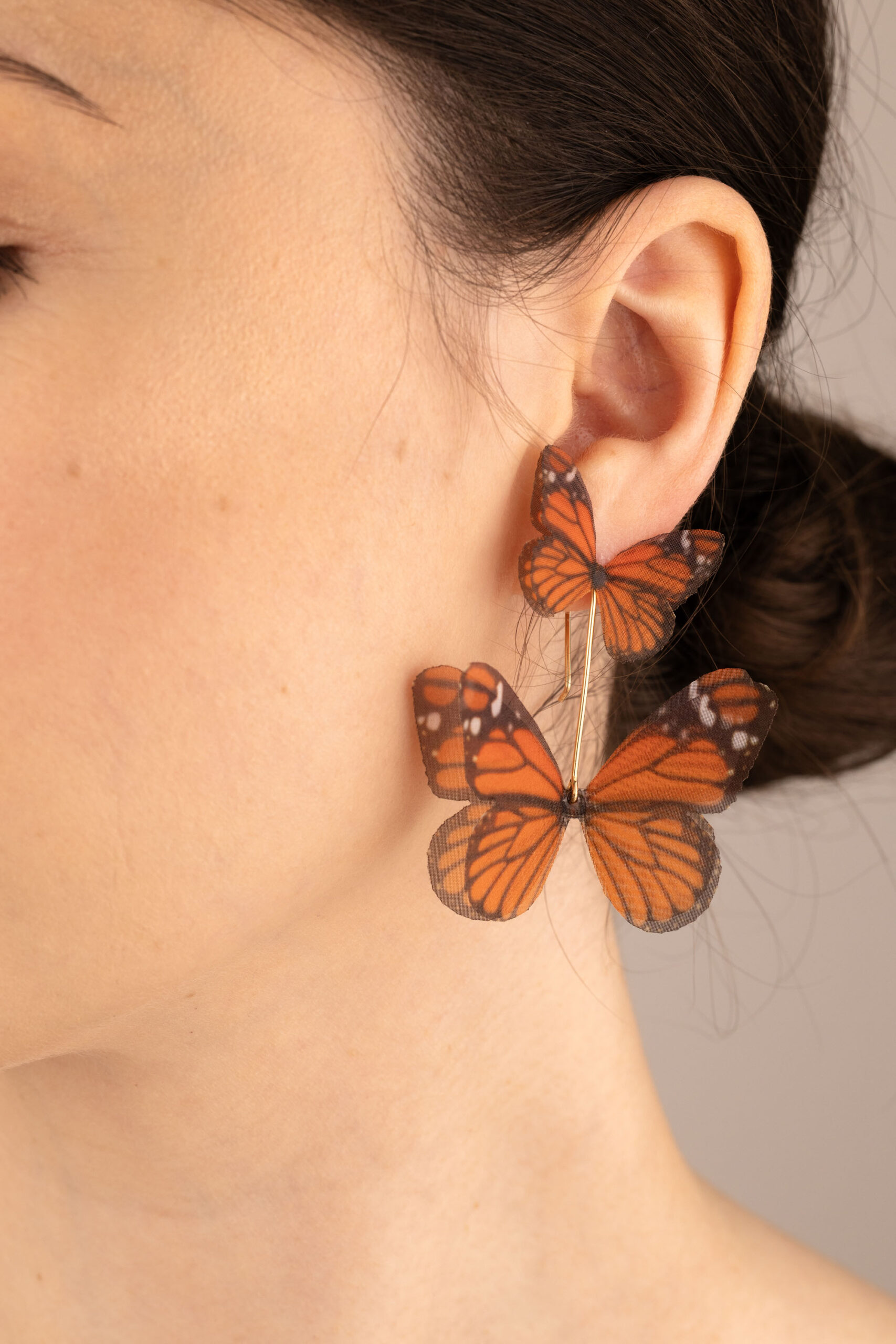 Butterfly Earrings - Monarch With Extra Wings Oana Savu Butterfly Earrings - Monarch With Extra Wings - Image 9