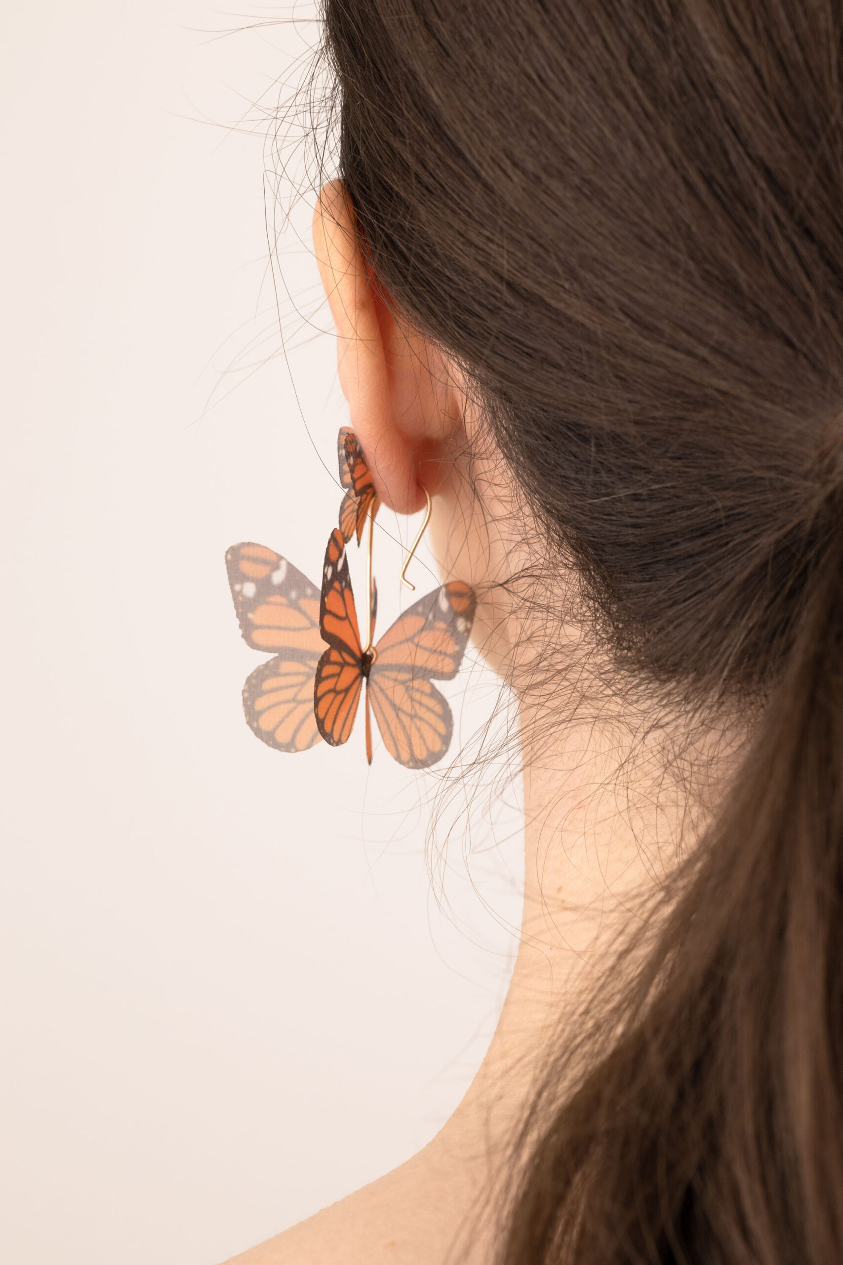Butterfly Earrings - Monarch With Extra Wings Oana Savu Butterfly Earrings - Monarch With Extra Wings - Image 6